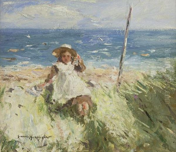 Sunshine By The Sea Oil Painting by Robert Gemmell Hutchison