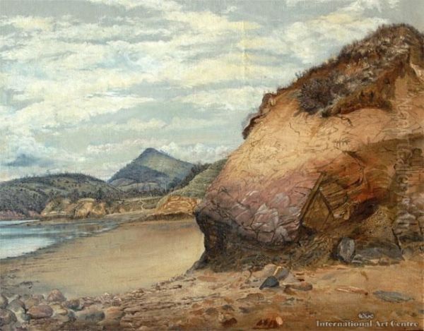 Harbour Cone & Ross Point, Turnbulls Bay Oil Painting by David Con Hutton