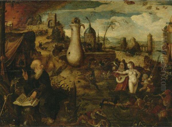 The Temptation Of St. Anthony Oil Painting by Pieter Huys