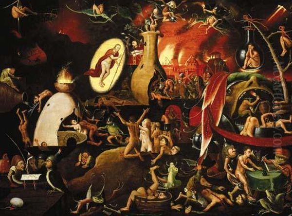 The Harrowing Of Hell Oil Painting by Pieter Huys