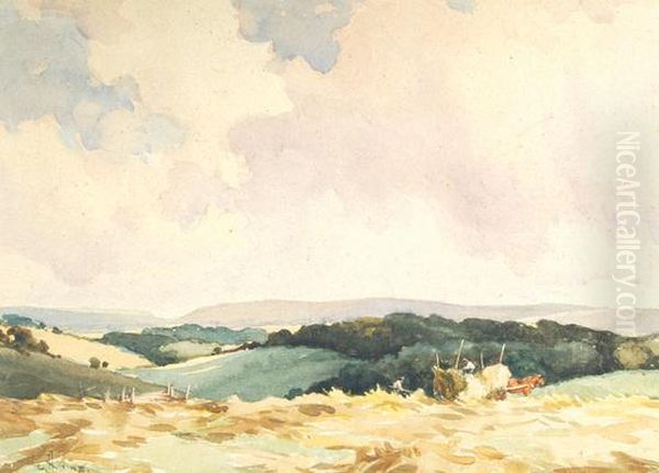 Sussex Landscapes Oil Painting by William Hyams