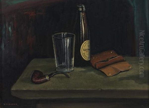 Gone For A Bottle Oil Painting by William Hyde