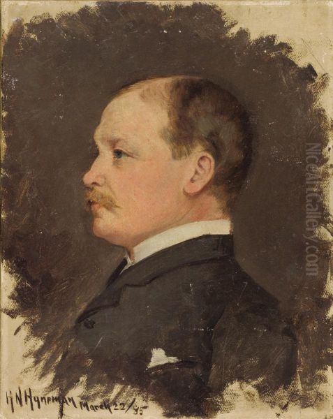 Portrait Of Mr. Cht. Collis Oil Painting by Herman Hyneman