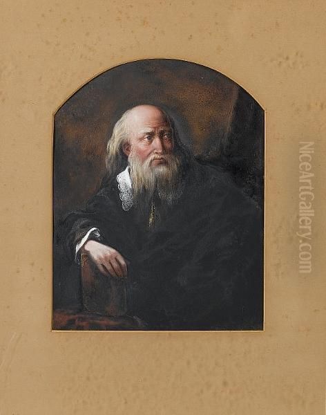 Portrait Of Dr Davis Oil Painting by Frederick Timpson I'Ons