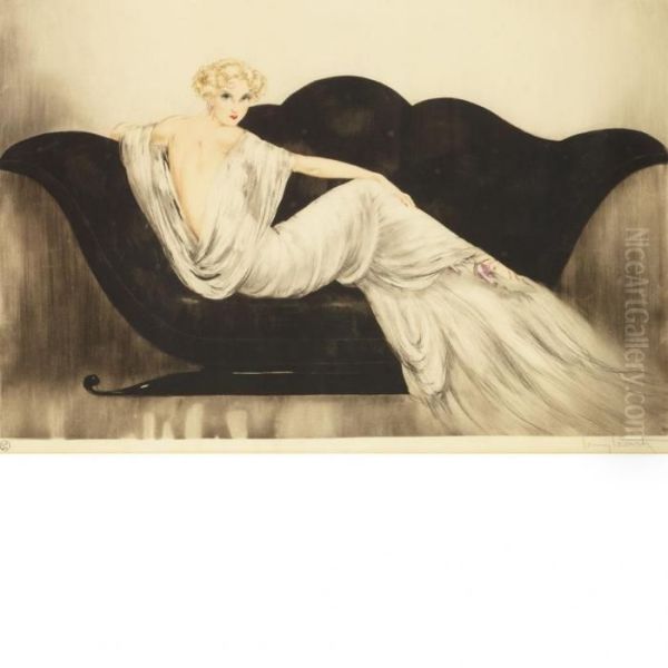 The Sofa Oil Painting by Louis Icart