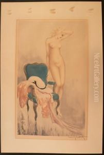 Fair Model Oil Painting by Louis Icart