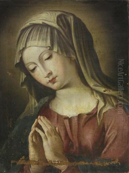 Madonna Orante Oil Painting by Giovanni Battista Salvi