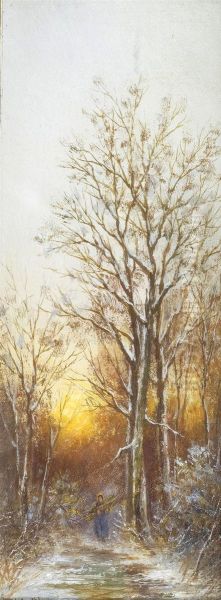 Autumn In The Viennese Forest. Oil Painting by Franz Josef Georg Illem