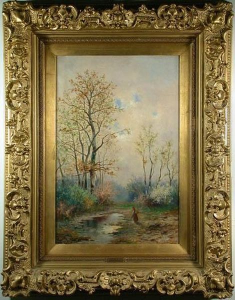 Untitled Oil Painting by Franz Josef Georg Illem