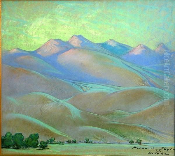 Rolling Hills, Nevada Oil Painting by Peter Alexander Ilyin