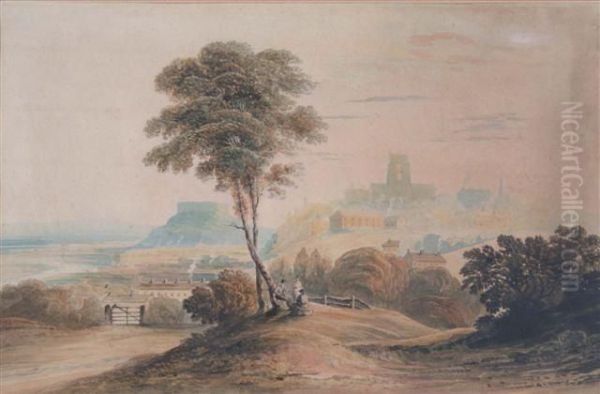 'nottingham' Oil Painting by Joseph Murray Ince