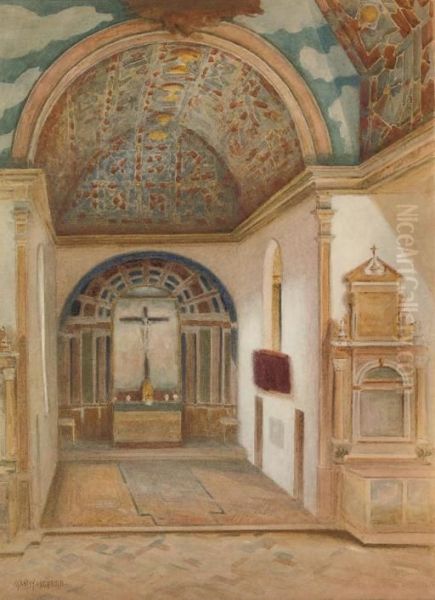 Cintra Palace, Portugal Oil Painting by Stanley Inchbold