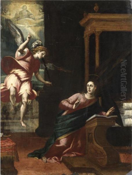 Annunciazione Oil Painting by Bernardino India