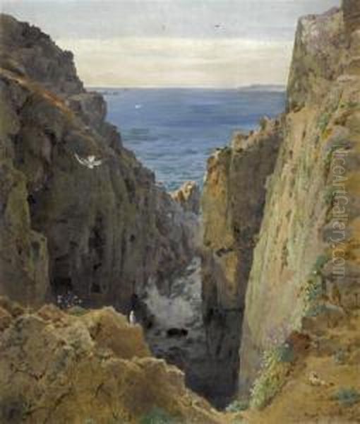 Rocky Coastal Landscape by Jane Inglis