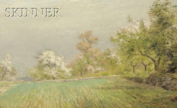 Spring Landscape Oil Painting by Albert B. Insley