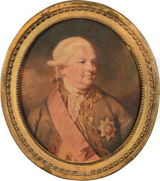 Portrait D'un General De La Garde Imperiale Russe Oil Painting by Gostl Ioan