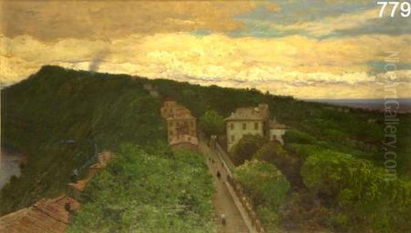 Villa Barberini- Albano Oil Painting by Ioris Pio