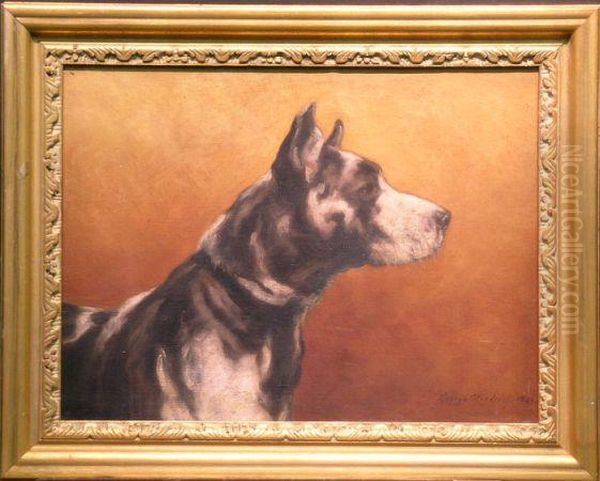 Great Dane Oil Painting by George Otis Irish