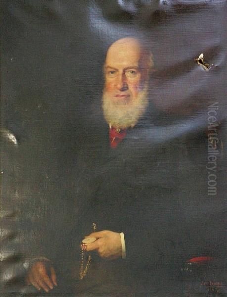 Half-length Portrait Of James D. Gillespie Oil Painting by James Irvine