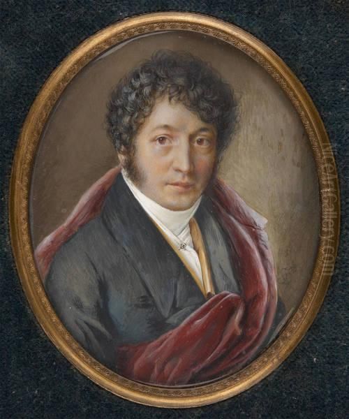 Monsieur Mendizabal Oil Painting by Jean Baptiste Isabey