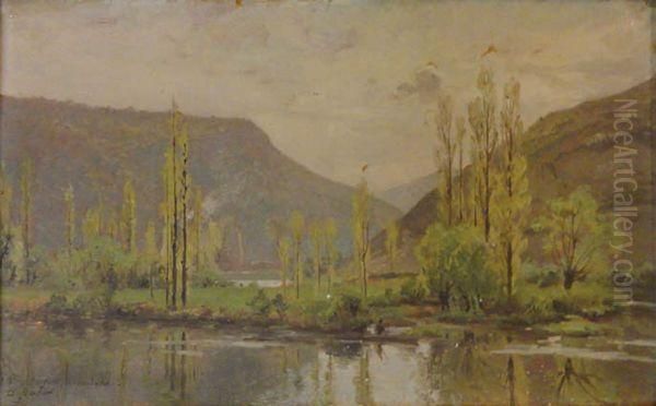 Paysage Du Doubs Oil Painting by Emile Isembart