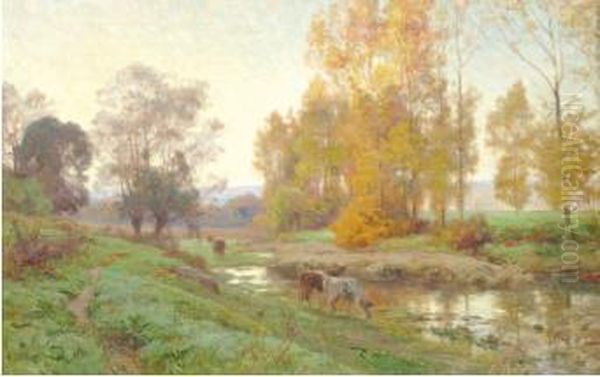 Soir D'automne Oil Painting by Emile Isembart