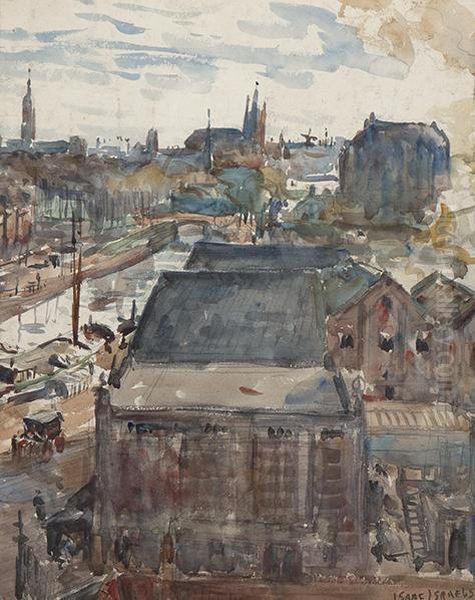 View Of Delft Oil Painting by Isaac Israels