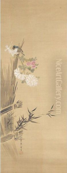 Kakemono Oil Painting by Hanabusa Itcho