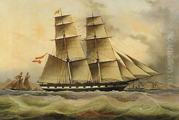 Veliero Dika, Cap. Leandro V. Martinolich Oil Painting by Basi Ivankovich