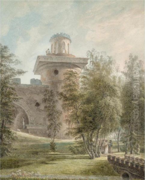 The Observatory At Tsarskoe Selo Oil Painting by Ivan Alekseevich Ivanov