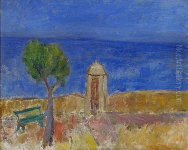 Vaktkur, Antibes Oil Painting by Ivan Ivarson