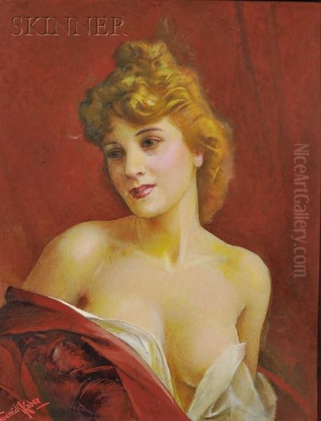 Miss Kaber Oil Painting by Frederick George Jackson