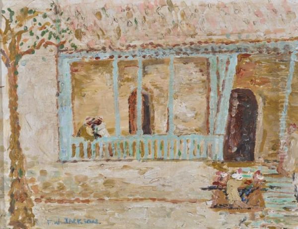 Maison A Tunis Oil Painting by Frederick William Jackson