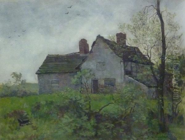 Country Cottage Oil Painting by Frederick William Jackson