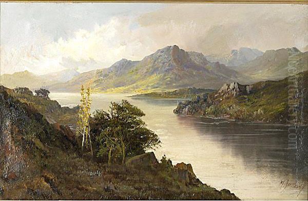 Eagle Cliffs At Pasfile Lake Oil Painting by Mason Jackson