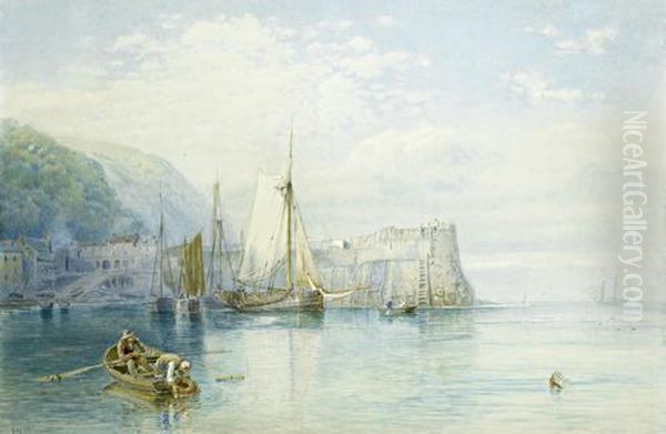 Clovelly Oil Painting by Samuel Jackson