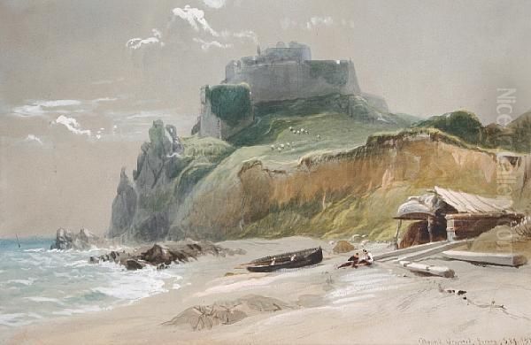 Mount Orgueil, Jersey Oil Painting by Samuel Jackson