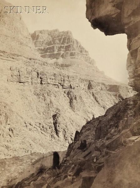 Great Canyon Of The Colorado, Near Peach Springs. Oil Painting by William Henry Jackson