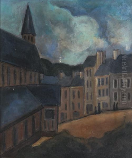 Vue De Village Oil Painting by Max Jacob