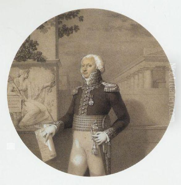 General De Pully Oil Painting by Nicolas Henri Jacob