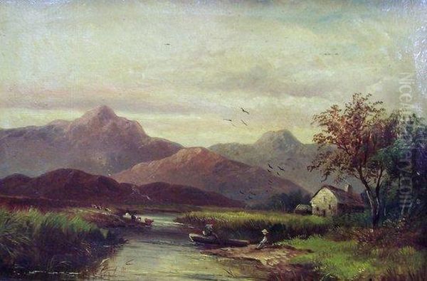 North Wales Oil Painting by M.M. Jacobi