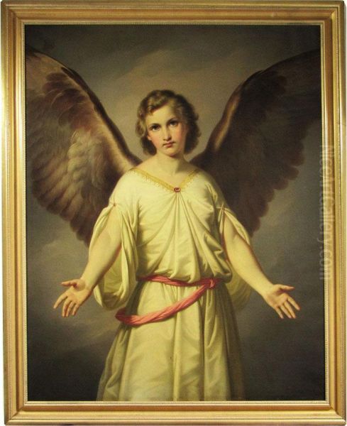 Archangel Gabriel Oil Painting by Paul Emil Jacobs