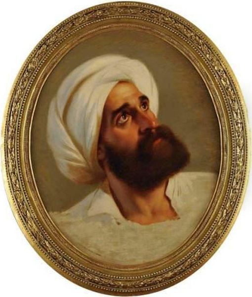 Portrait D'un Dignitaire Arabe Oil Painting by Paul Emil Jacobs