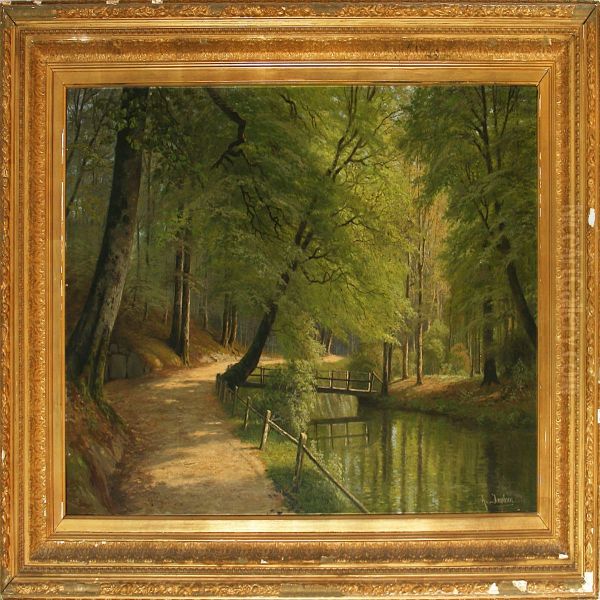 Spring Forest Oil Painting by A. G. Jacobsen