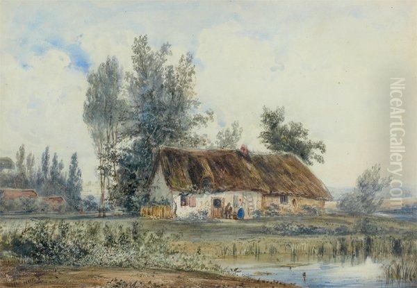 Paysage Oil Painting by Louis Godefroy Jadin