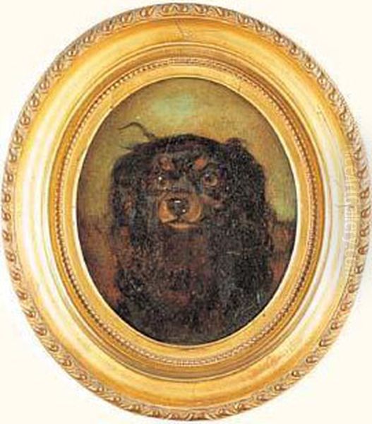 portrait D'un Chien King Charles by Louis Godefroy Jadin