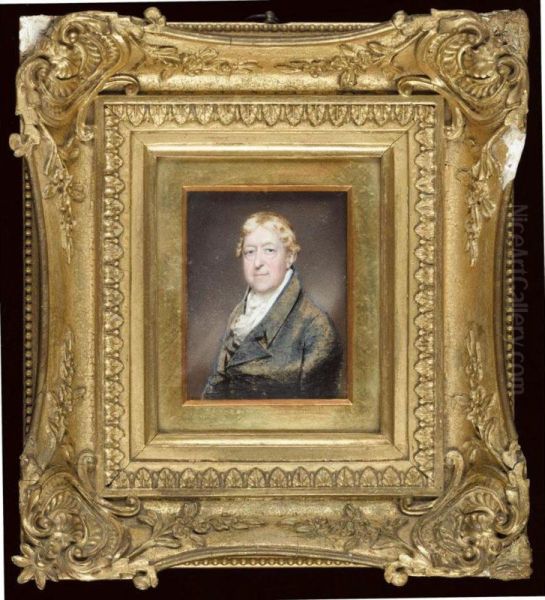 Portrait Of Nathaniel Lee Acton (1818-36) Oil Painting by Charles Jagger