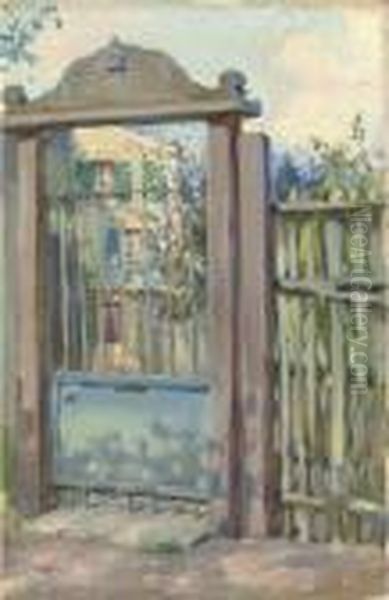 A Gate In Meudon Oil Painting by Maria Vasil'Evna Jakuncikova