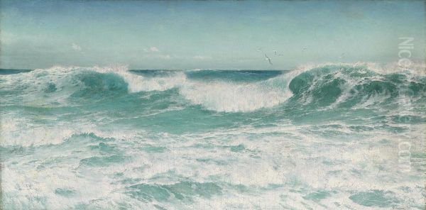 The Breaking Wave Oil Painting by David James