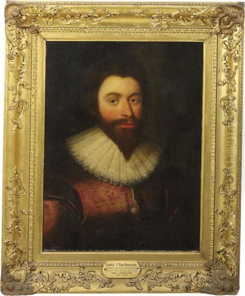 Portrait Of Sir John Stewart, 1st Earl Of Traquair Oil Painting by George Jamesone